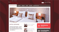 Desktop Screenshot of hotelsopianae.hu