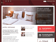 Tablet Screenshot of hotelsopianae.hu